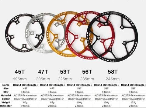 LITEPRO CHAINRING BCD130 45T (RED)